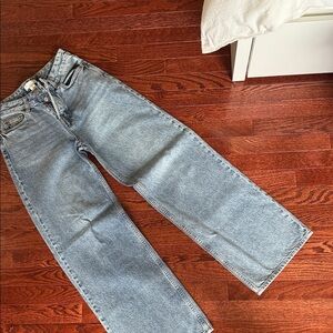H&M high rise wide leg Jean